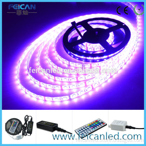 5M SMD 5050 RGB LED Flexible Strip tape Light complete Kit 300LEDs 60LEDs/M with 44Keys IR Remote Controller